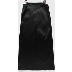 Ganni Double Satin Maxi Skirt - Svart