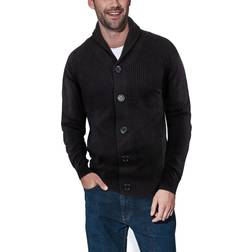 XRay Men's Shawl Collar Cardigan - Black