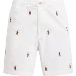 Polo Ralph Lauren Prepster 6-Inch Stretch Chino Short White Embroidery