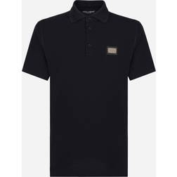 Dolce & Gabbana Navy Plaque Polo