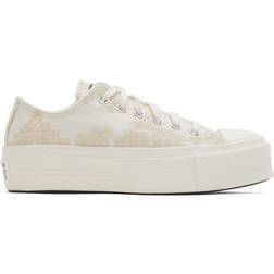 Converse Chuck Taylor All Star Lift Platform Low Tonal Embroidery W - Vintage White/Egret