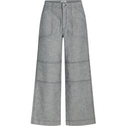 Mads Nørgaard Milk Krauer Pants - Estate Blue/Cloud Dancer