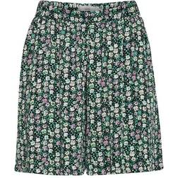 Ichi Marrakech Shorts - Multicolour/Holly Green