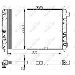 NRF Kühler, Motorkühlung 58670