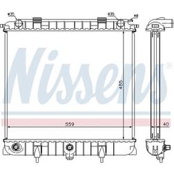 Kühler, Motorkühlung NISSENS 64309