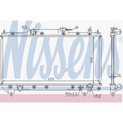 Nissens 64783A Kühler, Motorkühlung