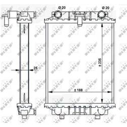 NRF Kühler, Motorkühlung 59183