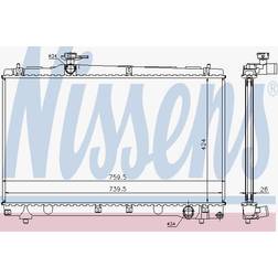 Nissens 64670A Kühler Motorkühlung