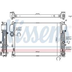 Nissens Nissens 67107A Kühler, Motorkühlung