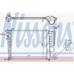 Nissens 613671 kylare, motorkylning