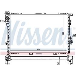 Nissens 60603A Kühler, Motorkühlung