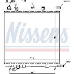 Kylare, motorkylning NISSENS 61284