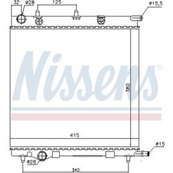 Nissens Kühler, Motorkühlung Nissens 61284
