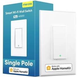 Meross Smart light switch supports apple homekit, siri, alexa, google assistant & sm