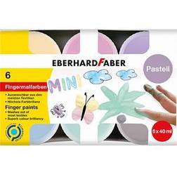 6 EBERHARD FABER EFA Color Pastell Fingerfarben farbsortiert 6x 40,0 ml