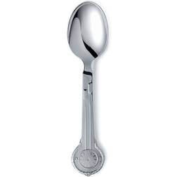 Gense Klocka med blommor Dopsked Silver 15,5cm