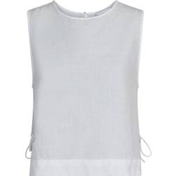Neo Noir Svetlana linen Top T-shirts & toppar Dam Vit