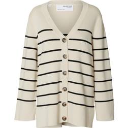 Selected Femme Liva Strikcardigan, Birch