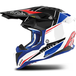 Airoh Aviator 3 Push Motocross Helmet - Mehrfarbig
