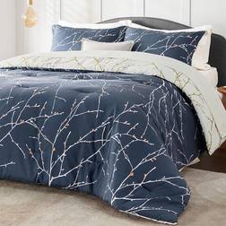 Bedsure Tree Branch Bedspread Blue (223.5x223.5cm)