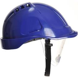 Portwest endurance visor vented helmet hard hat chin strap safety defender cap