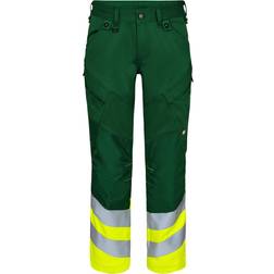 Engel Safety arbejdsbukser, Grøn/Hi-Vis Gul