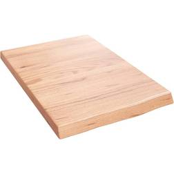 vidaXL Light Brown Solid Oak Wood 23.6 in x 15.7 in Wall Shelf 15.7"