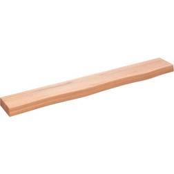 vidaXL Light Brown 80 x 10 x 4 cm Wall Shelf