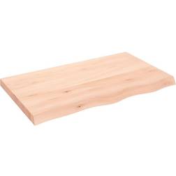 vidaXL 100x60x6 ubehandlet massivt Væghylde