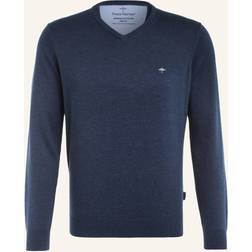 Fynch-Hatton men's knit pullover blue plain sfpk211 680 night