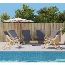 vidaXL Strandtücher 6 Stk Anthrazit 60x135 cm Badezimmerhandtuch Grau (60x)