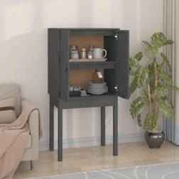 vidaXL Højskab 60x40x120 massivt fyrretræ Opbevaringsskab 120x40cm