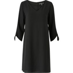 Esprit Laser-Cut Crepe Dress - Black