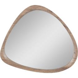 Pacific Lifestyle Olivia's Ricardo Dark Wood Veneer Curved Wall Mirror