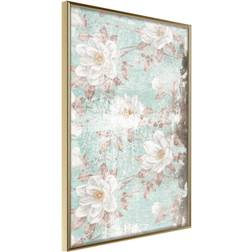 Artgeist Inramad Tavla Floral Muslin 30x45 Poster