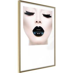 Artgeist Inramad Tavla Black Lipstick Poster