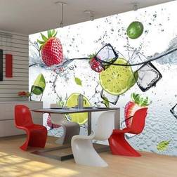 Artgeist Selvklæbende fototapet Fruit cocktail 196 x 140 cm