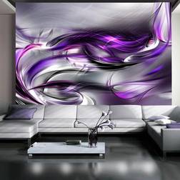 Artgeist Fototapet Purple Swirls 100 x 70 cm