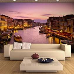 Artgeist Fototapet City of elskere, Venedig by night 300 x 231 cm