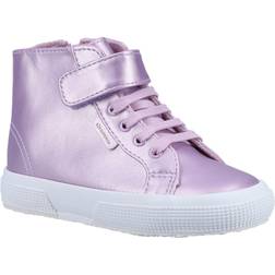 Superga Pink 2674 Kids Faux Leather Glitter Boots