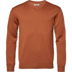 Chevalier Aston V-Neck Merino Pullover - Amber