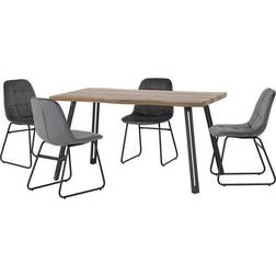 SECONIQUE Quebec Wave Edge Dining Set 2pcs