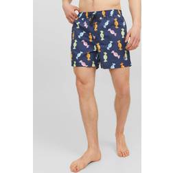 Jack & Jones Normal Passform Badshorts Blå