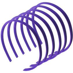 Accessories 1Cm/0.4" 6Pc Thin Satin Hair Head Bands Alice Bands