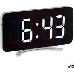 Gift Decor DigitaltuUr til Bordet Hvid ABS 15.7 x 7.7 x 1.5 cm Bordur
