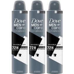 Dove Men+Care Advanced Invisible Dry 72H Protection Deo Cream 200ml 3-pack