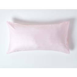 Homescapes Egyptian Stripe Thread Count Pillow Case Pink