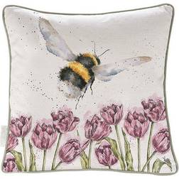 Wrendale Designs Flight Of The Bumblebee Cushion Complete Decoration Pillows