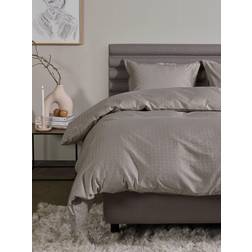 Tempur Satin Luxe Jacquard Påslakan Beige, Natur (220x)