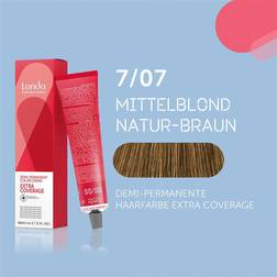 Londa Professional Demi-Permanent Colour Cream Extra Coverage #7/07 Medium Blonde Natural Brown 60ml
